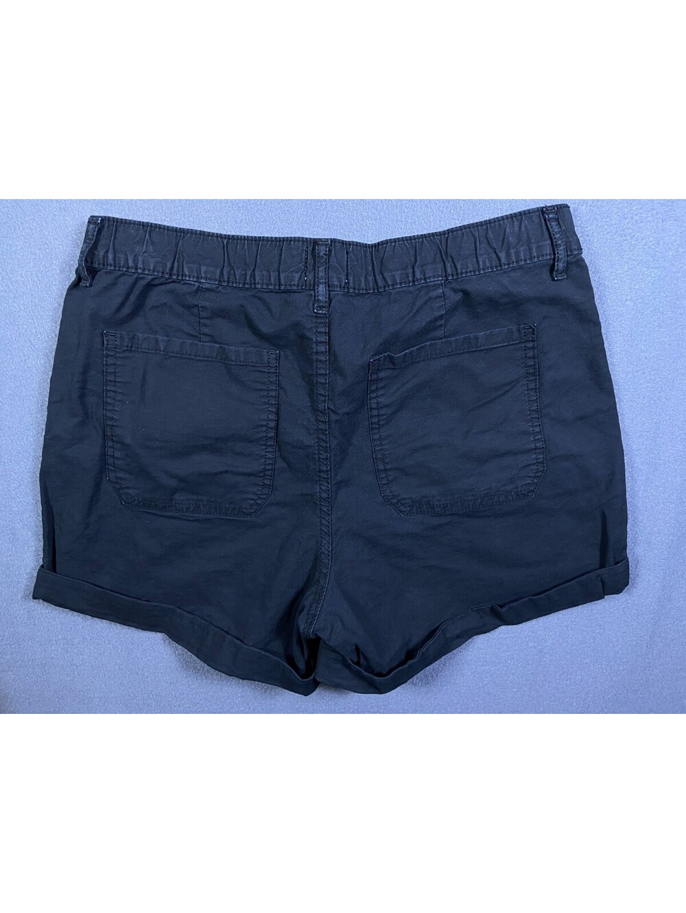 Time And Tru Womens Black Cargo Short Size 10 32x4 Hiking Gardening Outdoors EUC - Picture 7 of 8